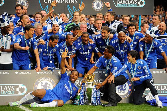 On this day: 2010 - Chelsea won the Premier League after beating Wigan 8-0 on the last day of the season. #cfcHeritage #Chelsea