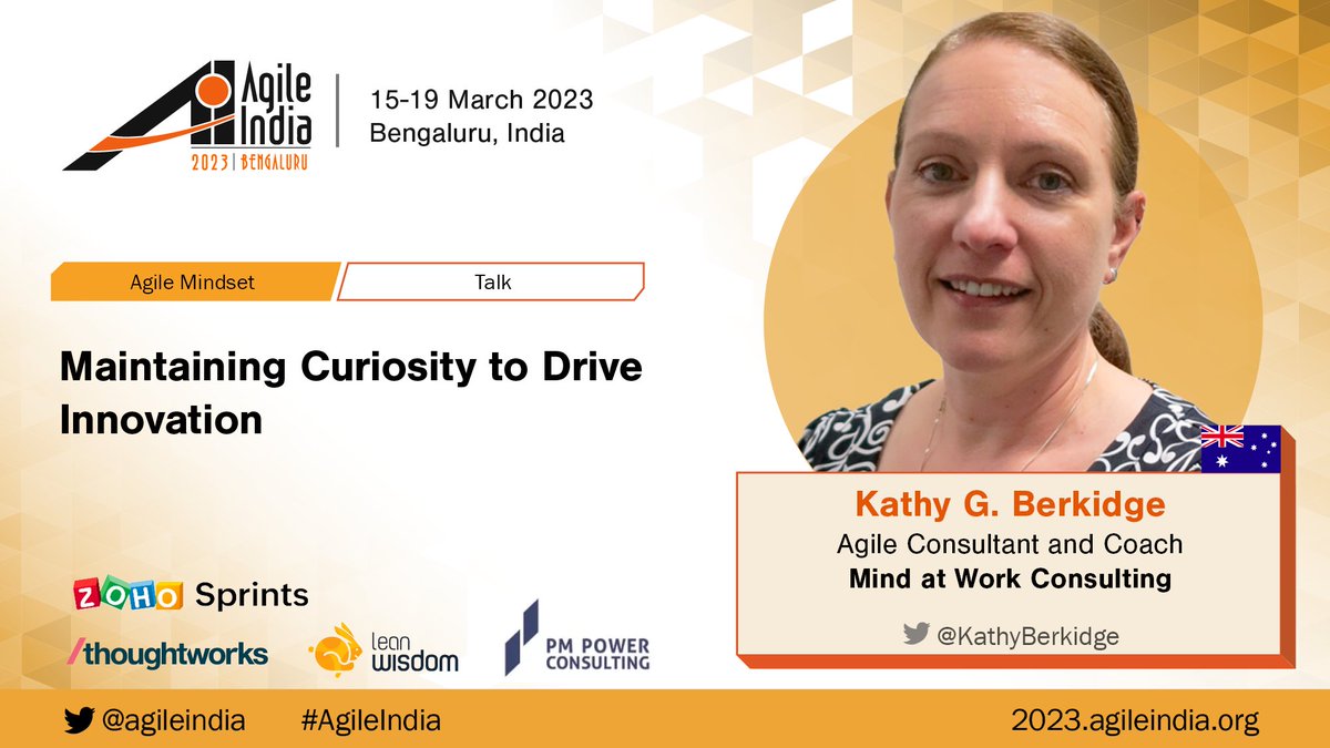 [VIDEO] 'Maintaining Curiosity to Drive Innovation' by @KathyBerkidge at #AgileIndia 2023.
youtube.com/watch?v=PnAsbj…

#Mindfulness #CreativeThinking #ExploratoryMindset #AgileMindset #DiversityinTech