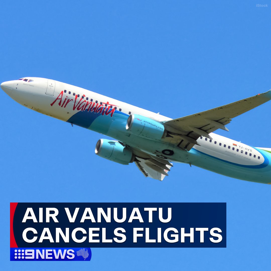 Air Vanuatu has cancelled all its international flights, as its government decides whether to place the prominent airline into administration. #9News READ MORE: nine.social/GVb