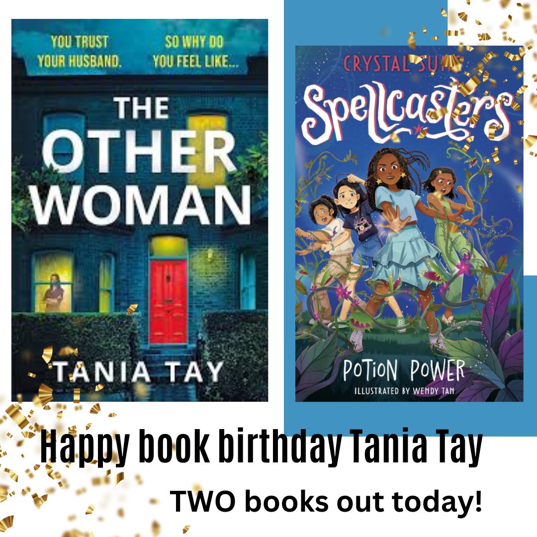 Happy book birthday @taniatay88 Two books in one day - you are amazing!! As are your wonderful books 🥳🥳🥳