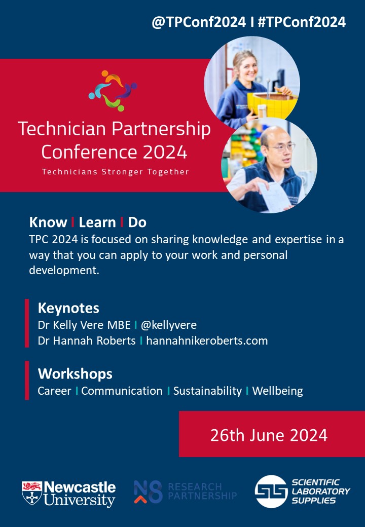 #TPConf2024 is almost full, let's fill those last few seats. Register here... sageapps.ncl.ac.uk/public/conf/Co… @TechsCommit @NTDCtweets @NUTechnicians @N8research @NU_Technet If you have already registered, we look forward to seeing you in June and please retweet.