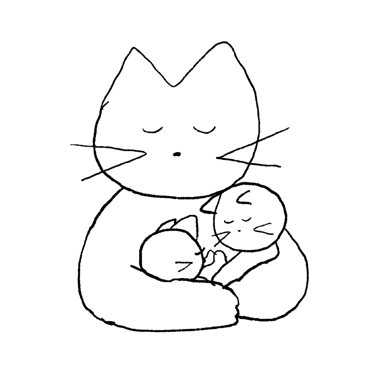 peace of mind 💤

#絵本　#illustrator #illustration #sketchbook #일러스트　#插畫 #cat