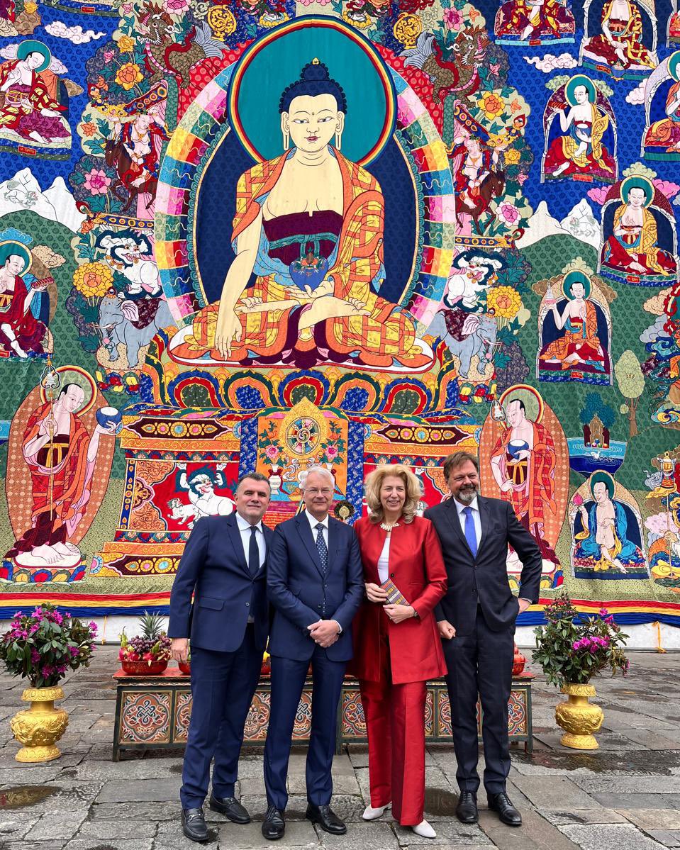 So proud to have been confirmed as Sweden’s Ambassador to Bhutan. Sharing pride and joy with with new EU ambassadors #Finland #germany #netherlands # EU @FinlandinIndia @AmbAckermann @marisagerards
