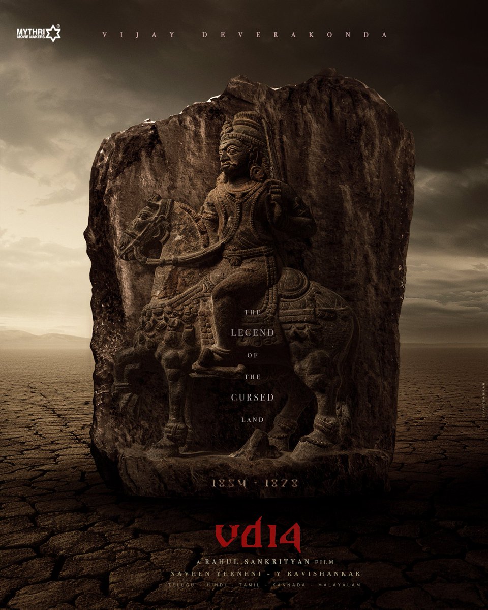 Presenting #VD14 - THE LEGEND OF THE CURSED LAND...🔥 Directed by @Rahul_Sankrityn Produced by @MythriOfficial @TheDeverakonda #VijayDeverakonda #HBDTHEVijayDeverakonda