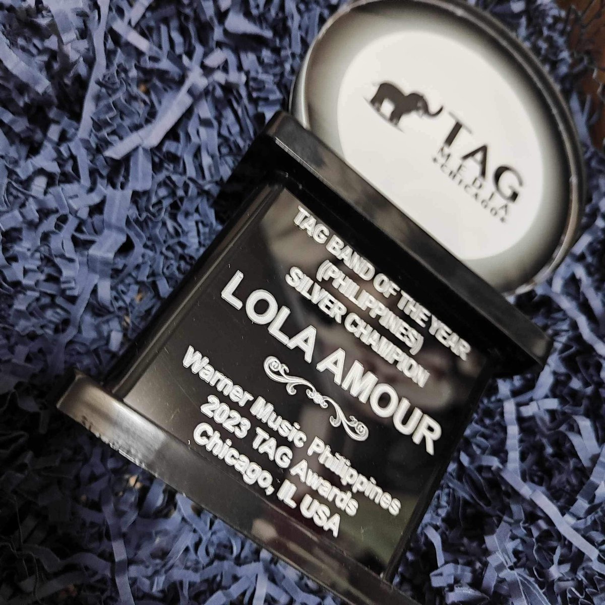 🏆 #LolaAmour 2023 TAG Band of the Year (Silver Champion)✨ Your TAG Award is now ready for shipment 📦 @lolaamourmusic #TAGAwardsChicago2023