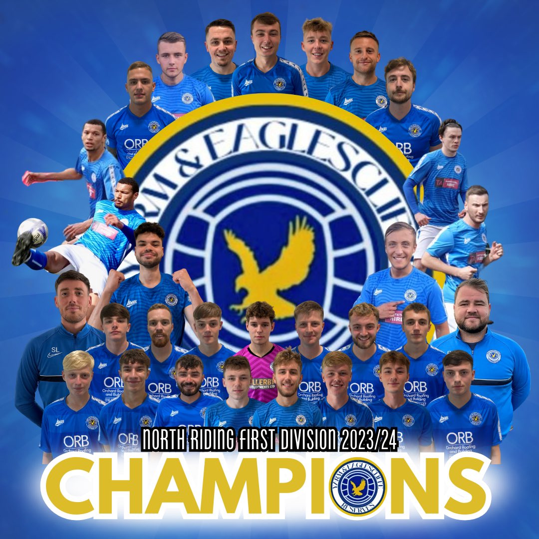 yandereserves's tweet image. WE ARE CHAMPIONS!!

We’ve had to wait a long, long time for confirmation but we can finally say we are North Riding First Division Champions! What a season for the lads!

#UTYAE 🔵🦅⚪️ #YarmyArmy
