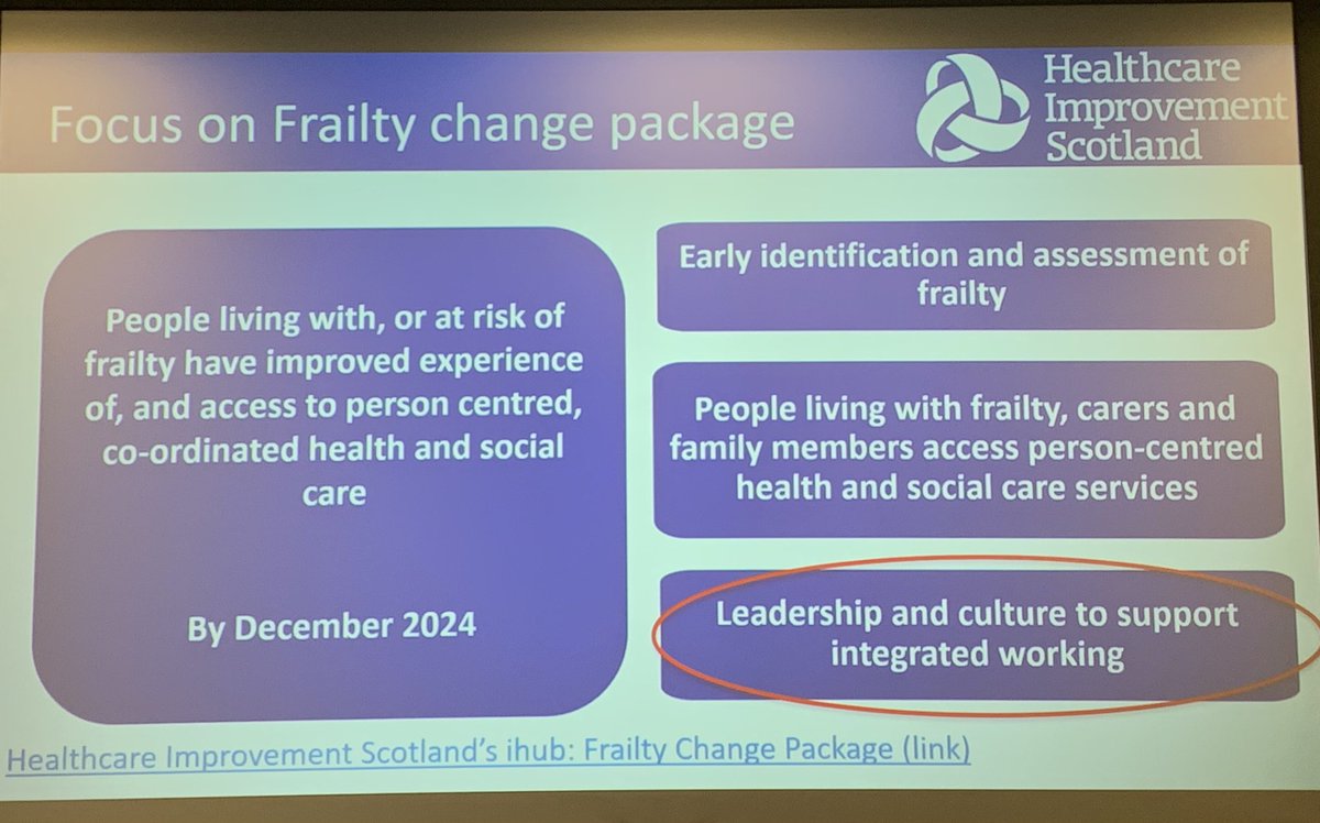 Privileged to spend the day with the Focus on Frailty Improvement Teams across Scotland @online_his Fantastic progress, shared learning and leadership in action! @laramitchdr @ann_gow @BelindaRobertsn @joanne37m @JamesBattye @MeghanBateson @hekermum ihub.scot/improvement-pr…