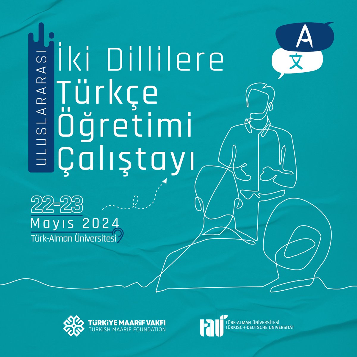 22-23 Mayısta Uluslararası İki Dillilere Türkçe Öğretimi Çalıştayı Vakfımız ve Türk-Alman Üniversitesi iş birliğinde düzenlenecek. Avrupa’daki iki dillilere Türkçe öğretimi süreçlerini çeşitli boyutlarıyla değerlendirmek ve bu konuda ortaya çıkan sonuçları ilgili kurumlar ve
