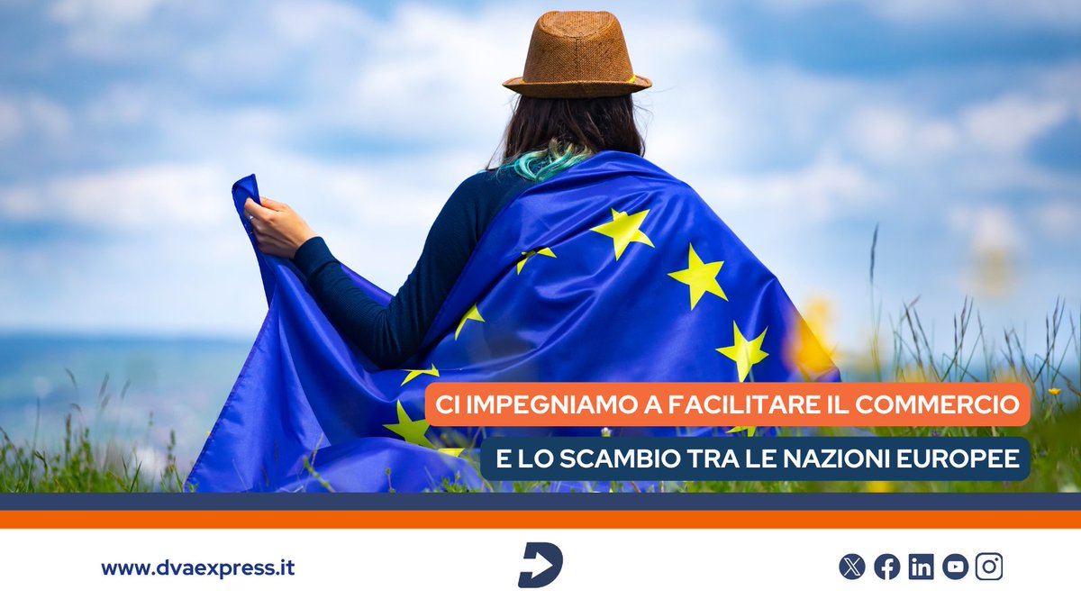 Oggi festeggiamo la #FestadellEuropa! 🎉 Siamo un'azienda italiana che promuove l'unità e la diversità dell'UE, facilitando il #commercio tra le nazioni europee. 🌍 #Logistica #spedizioni