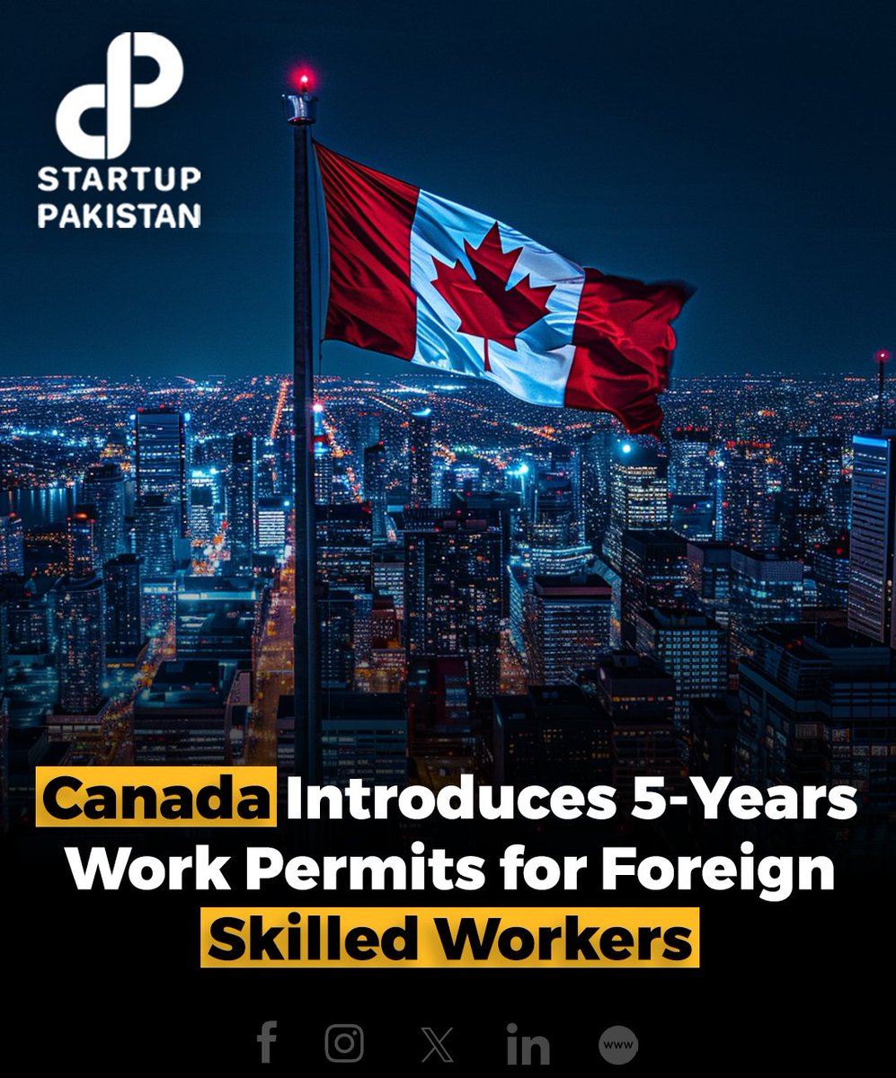Read Details: startuppakistan.com.pk/canada-introdu…

#Canada #Workpermit #Visa #Foreigners #Skilledworkers