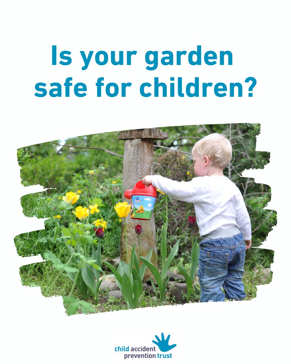 Outdoor play is a great way to burn off energy but not every garden is child-friendly.

Please make sure chemicals like weed killer and fertiliser are kept away from curious youngsters and garden tools are locked away in a shed.

#ChildSafety #ChildSafetyWeek #SafetySorted
