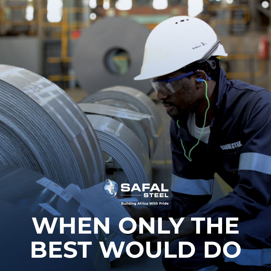 Safal Steel: The sole & leading manufacturer of high-quality Aluminium-Zinc coated steel coils in Southern Africa! #SafalSteel #CoatedSteelCoils #SouthernAfrica