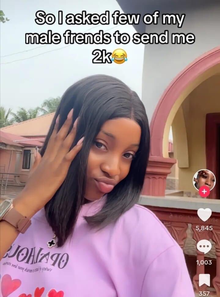 She asked few of her male friends to send her 2k and these were their replies;

A Thread 🧵