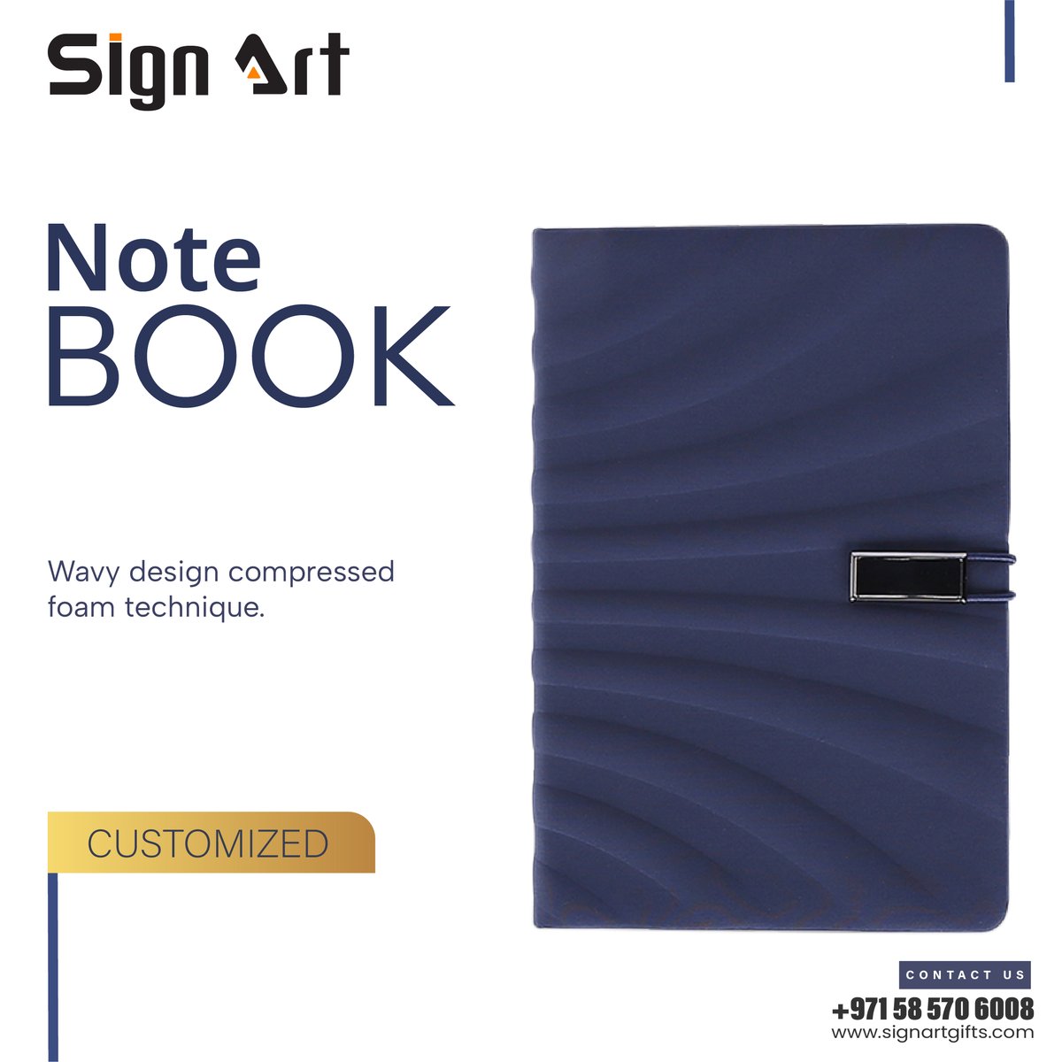 SOPHI NOTE BOOK
WhatsApp: 058 570 6008

Learn more: signartgifts.com

#customized #customizedgifts #promotionalproducts #notebook #bookwithwavy #fullprinting #promotionalgifts #giftsindubai #bookprinting #officebranding #printingservices #dubaiprinting