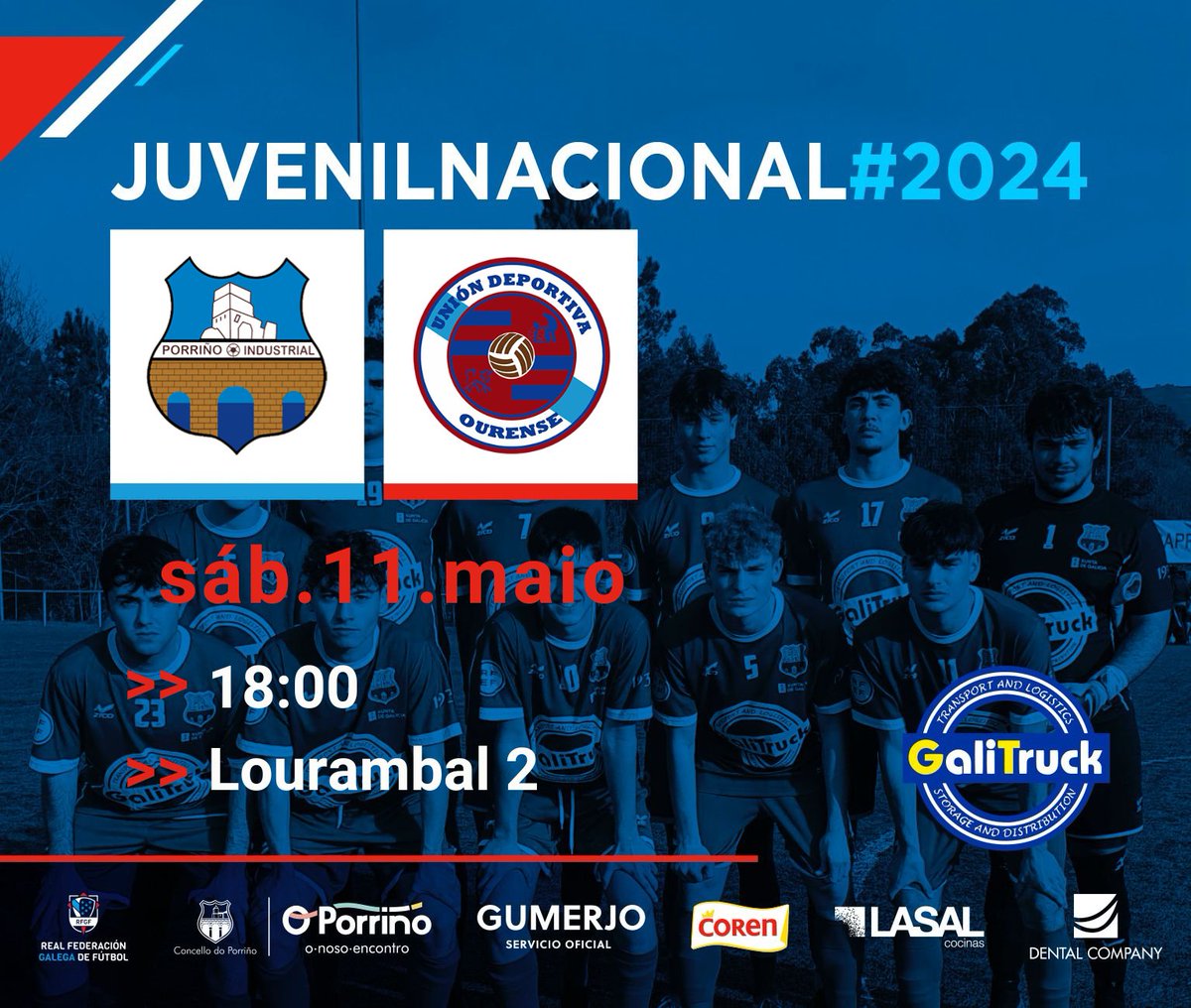 🏆 JUVENIL NACIONAL 🏆

📅 Sábado 11 de maio
🆚 <a href="/UDOurense2014/">UD Ourense 🐺</a>
⏰ 18:00
🏟️ Lourambal 2

⚽🔥⚽🔥

#porriñoindustrialfc #ligajuvenilnacional #futgal
