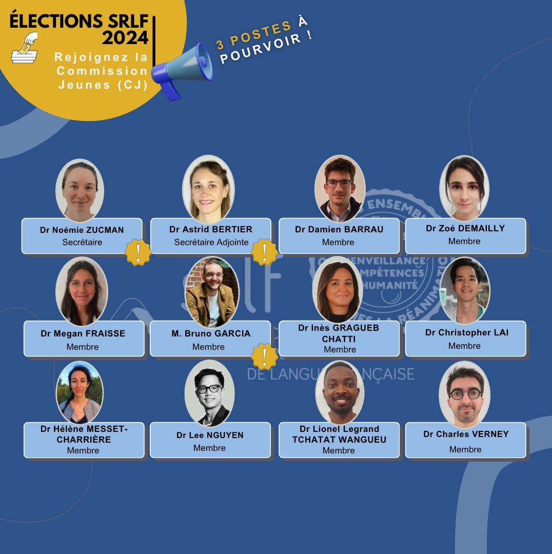 Elections SRLF 2024 : candidatez à la Commission Jeunes ! 😀 CV+LM+Formulaire sur 👉 zurl.co/oFB7 Liste de tous les postes à pourvoir : zurl.co/ESgM #SRLF #Jeunes