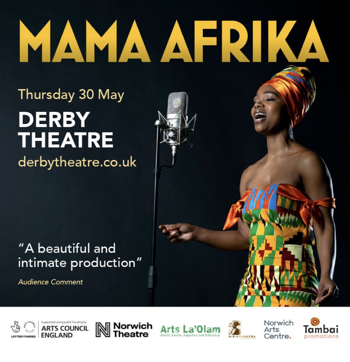 Anna Soko Mudeka (@annamudeka) on Twitter photo Mama Afrika is coming to <a href="/derbytheatre/">Derby Theatre</a>! Book your tickets today to avoid disappointment!📣
📅 Fri 30th May
📍Derby Theatre
🎟️ derbytheatre.co.uk/event/mama-afr…
<a href="/Derby_Women/">Derby Women's Centre</a>
#AnnaMudeka #MamaAfrika #LetsCreate #Derby #WhatsOnDerby Mama Afrika is coming to <a href="/derbytheatre/">Derby Theatre</a>! Book your tickets today to avoid disappointment!📣
📅 Fri 30th May
📍Derby Theatre
🎟️ derbytheatre.co.uk/event/mama-afr…
<a href="/Derby_Women/">Derby Women's Centre</a>
#AnnaMudeka #MamaAfrika #LetsCreate #Derby #WhatsOnDerby