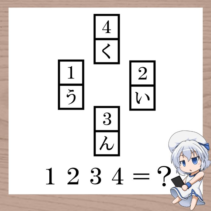 とある人の謎を見て俺も似たような問題考えてみた!

#三日月ネコ謎 #謎解き 