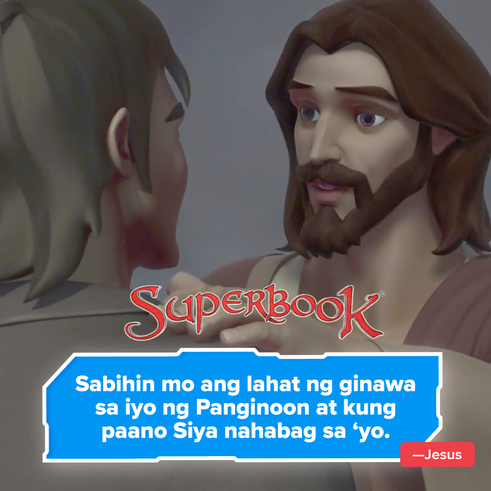 Don't forget to share Jesus with your loved ones today! 😊❤️📖 #BibleStory #VideosForKids Be blessed as you watch the Superbook episode of 'Miracles of Jesus' on YouTube: bit.ly/3TDqwPo