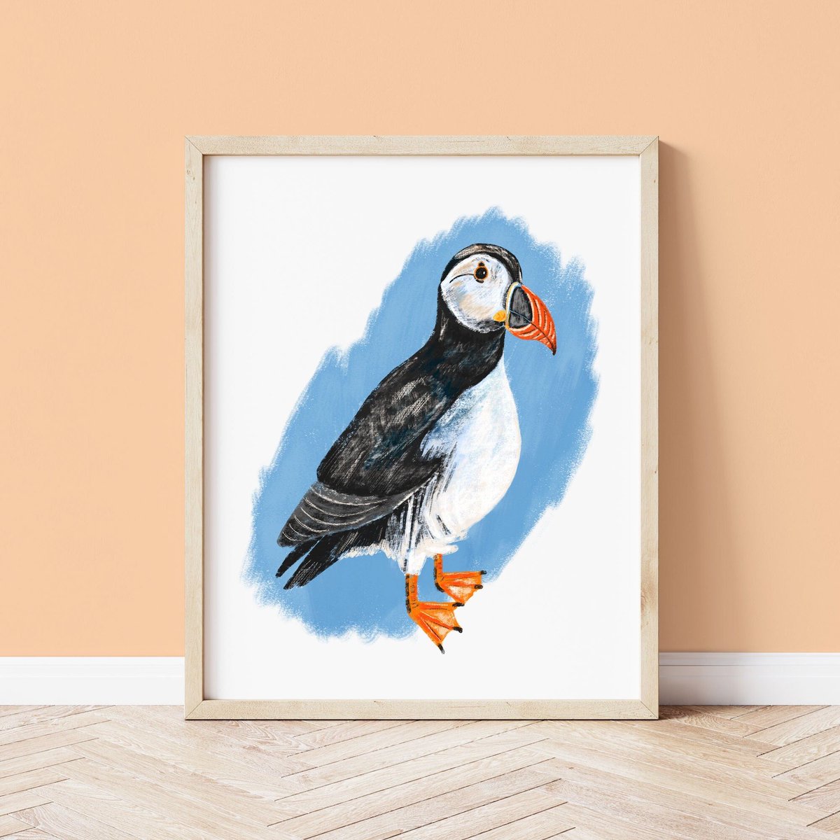 Cornish Puffin Art Print available in my Etsy shop #coastalwallart 

sarahwillustration.etsy.com/listing/148634…