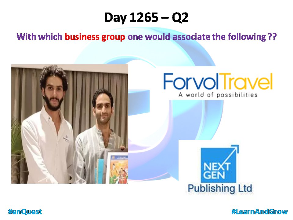 Day 1265 - Q2 #enQuest #LearnAndGrow