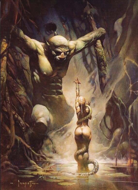 Swamp Demon by Frank Frazetta
