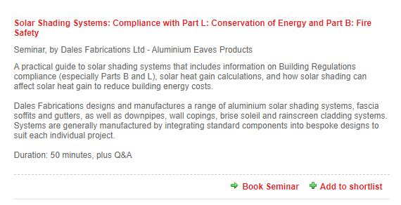 Dales are proud to have been spotlighted in May's RIBA CPD Showcase, in the sustainable architecture category. 

☀ For more information, or to book your spot head to: ribacpd.com/showcase/may-2…
or dales-eaves.co.uk/cpd/.