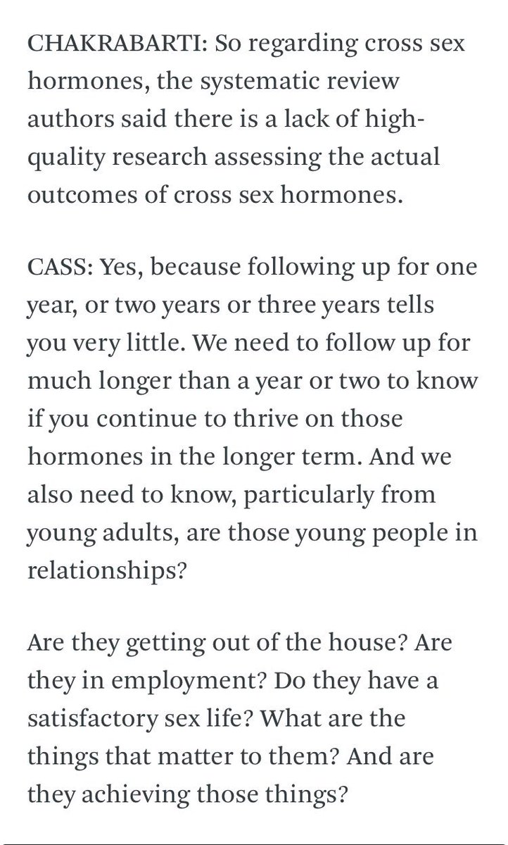 My child pre medical transition was actively planning her suicide to escape a future she could not bear face. GIDS were worse than useless offering only counselling. We went private. Puberty blockers stopped all intrusive thoughts and 2 years on she is thriving.