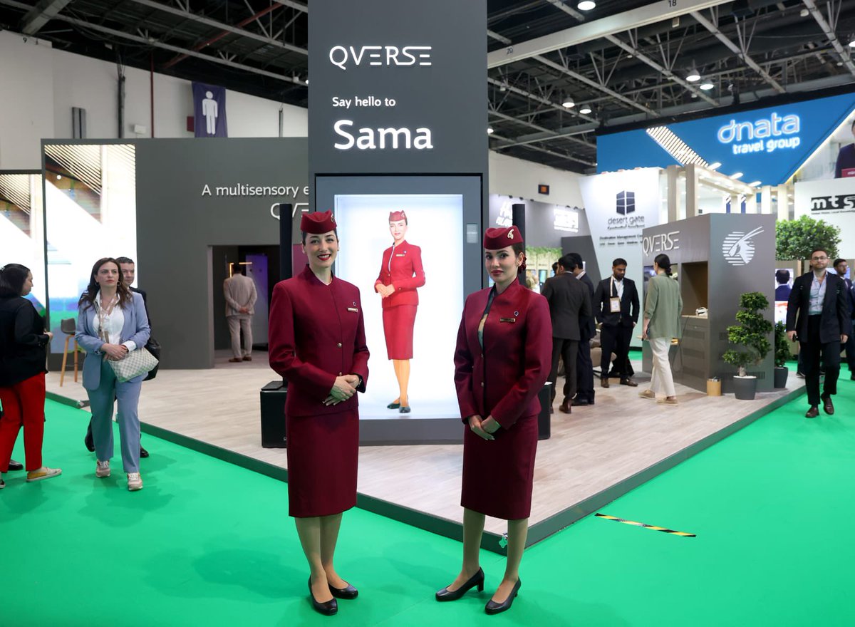 From our award-winning mobile app to the world’s first AI Digital Human Cabin Crew, Sama 2.0! This is your final call to find out how Qatar Airways is using technology to elevate your travel experience at @ATMDubai 2024. 📍@DWTCOfficial, Sheikh Saeed Hall 2, Stand ME1450