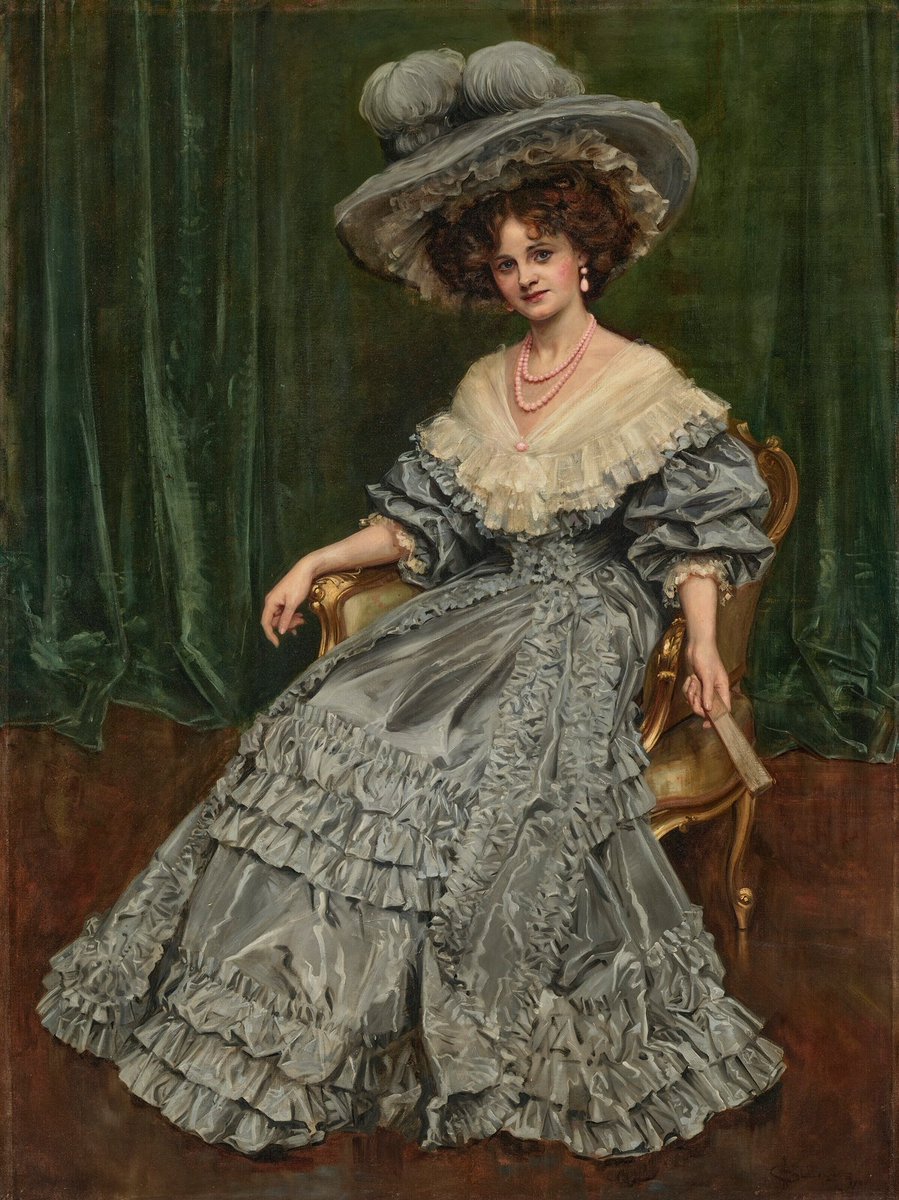 'Portrait of Miss Gertie Millar, later Countess of Dudley'
{1905}
By ~ Albert Henry Collings