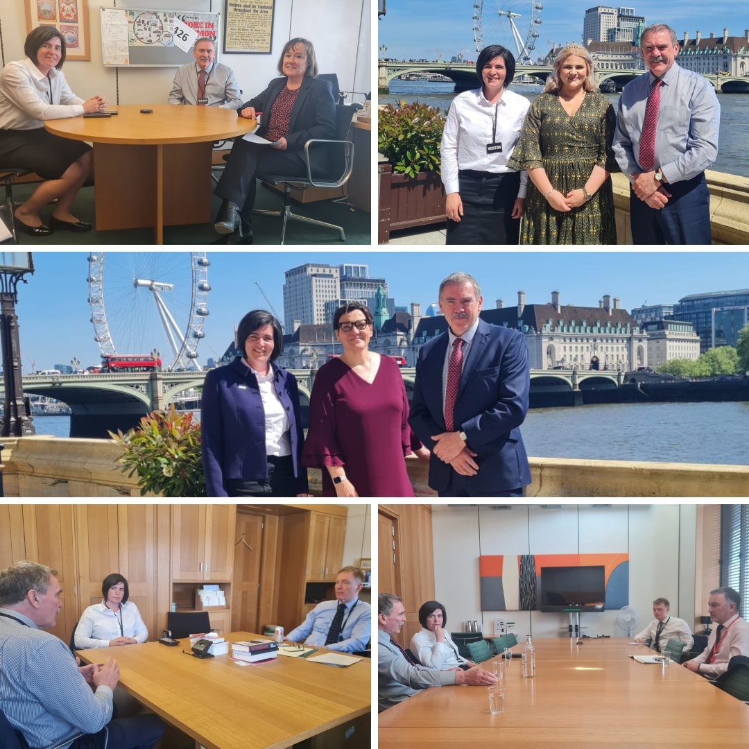 Our President @AledNfu and Deputy President @AbiReader were in London yesterday for a discussion with Labour MPs on a range of farming issues, including international trade, biosecurity at ports of entry into the UK, labour availability on farm and food security.