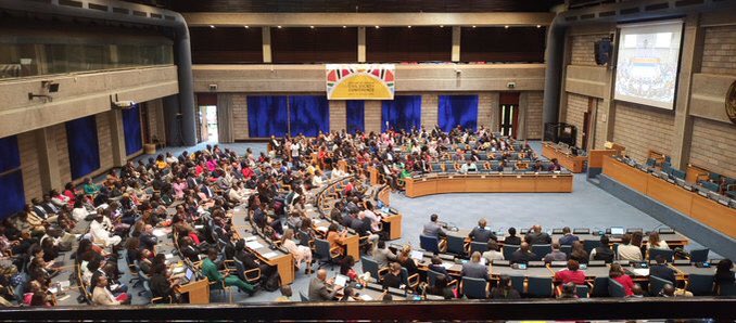 It's a full house at the Nairobi UN Hq for the #2024UNCSC The #energy and enthusiasm is inspiring. Together, we're laying the groundwork for meaningful discussions and actionable solutions to advance the #SDGs either Online or Off-Site. #WeCommit #UNCSC #GlobalGoals #Kenya