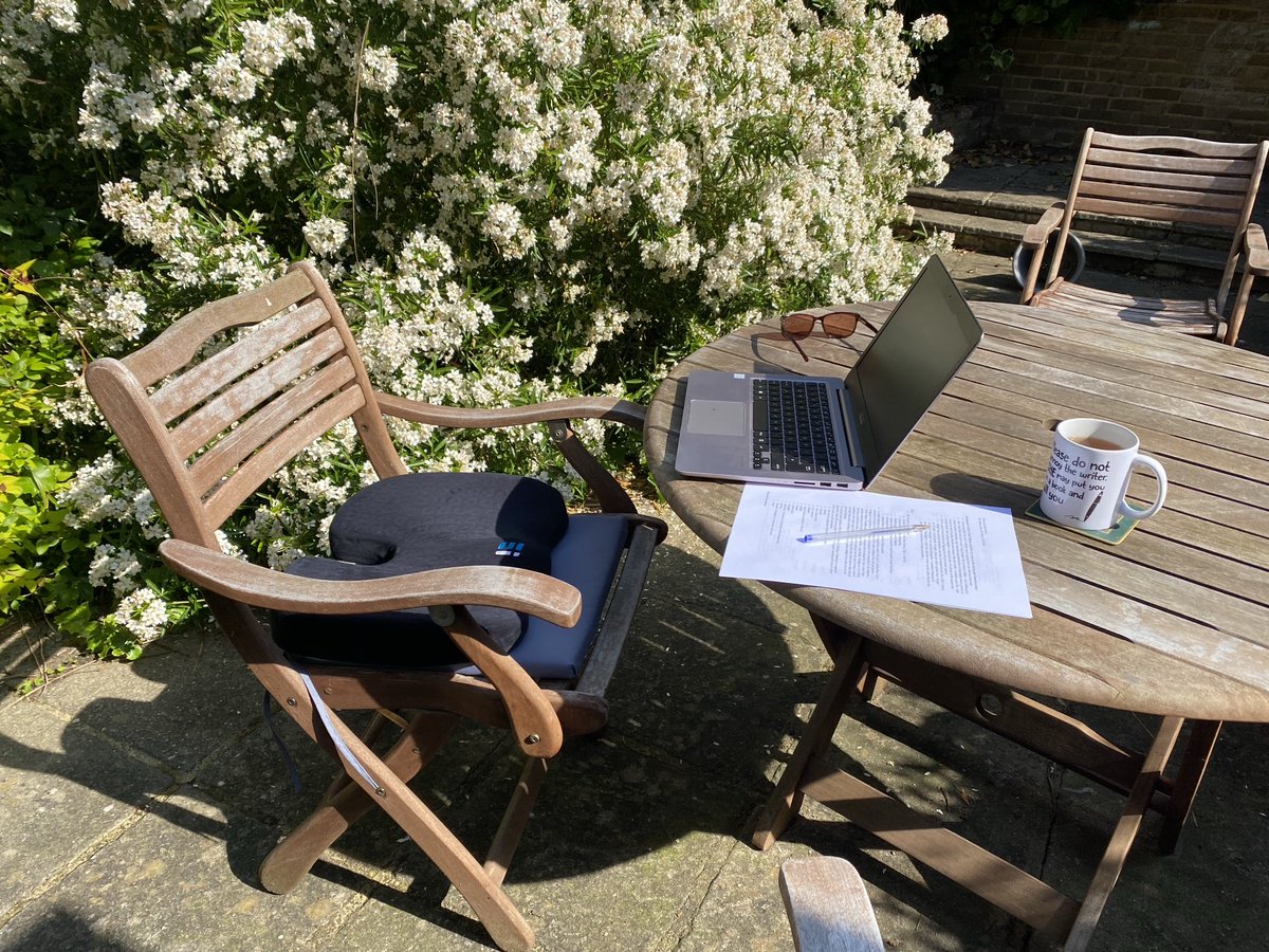jmcgivering's tweet photo. Bliss! I’ve waited all winter for this! #amwriting 😎 https://t.co/QSKERfsGWG