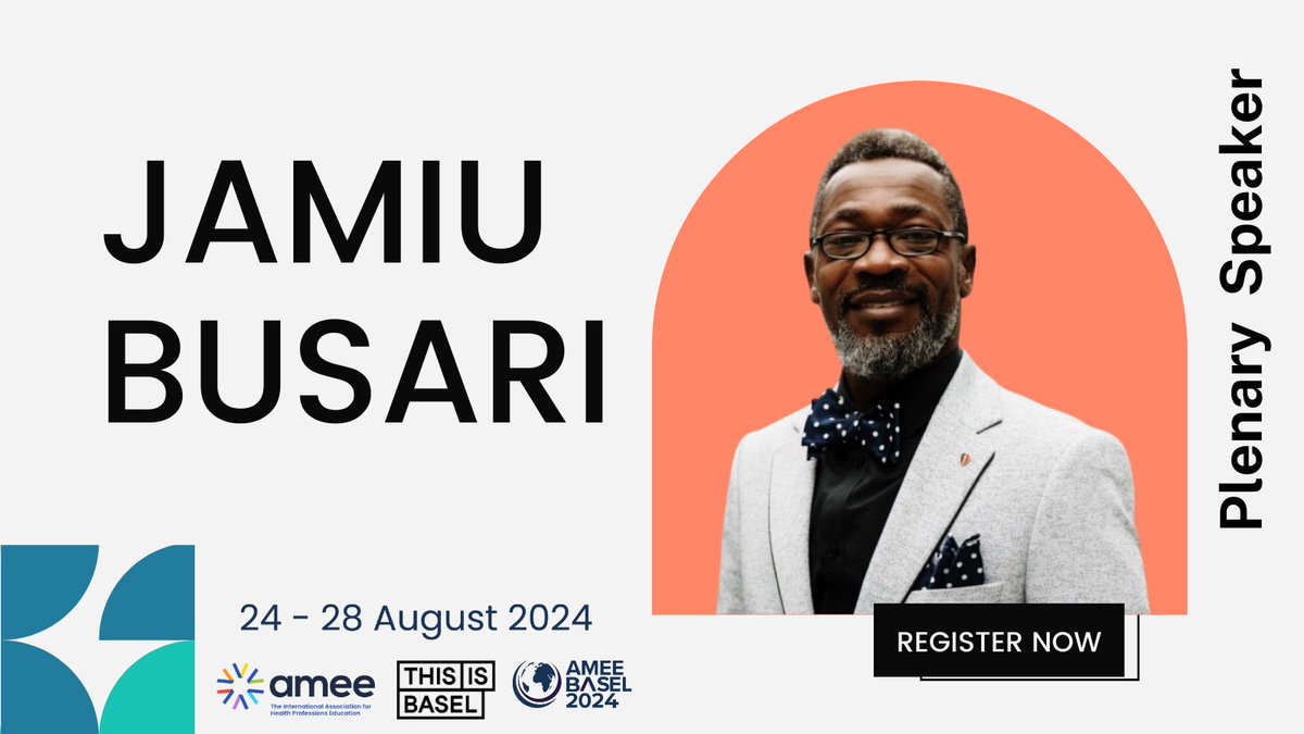 Join us at @AMEE2024 for an insightful journey, with Dr. Jamiu Busari @jobusar, who explores Aristotle's teachings on justice in health education, challenging assumptions in training health professionals. 🔗 ow.ly/WCPA50RcYIP #SocialJustice @MaastrichtU @ontariotech_u