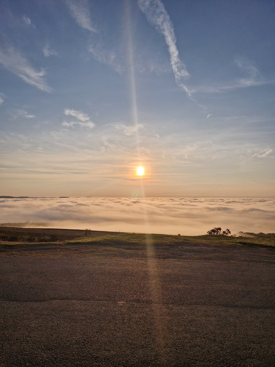 Fantastic inversion on Dartmoor this morning!