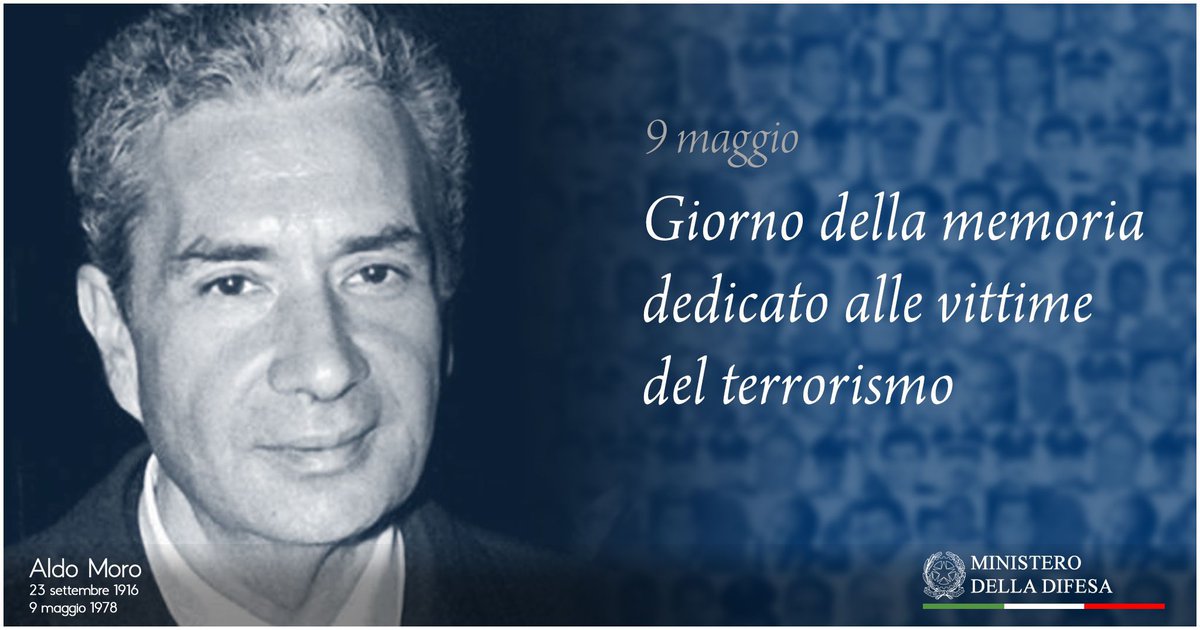 Giorno memoria vittime #terrorismo 'Nella ricorrenza del barbaro assassinio di #AldoMoro da parte delle Brigate Rosse, onoriamo le #vittimeterrorismo che hanno dato la vita per difendere libertà e legalità. Violenza e odio sono strumenti di ideologie fallimentari. La democrazia