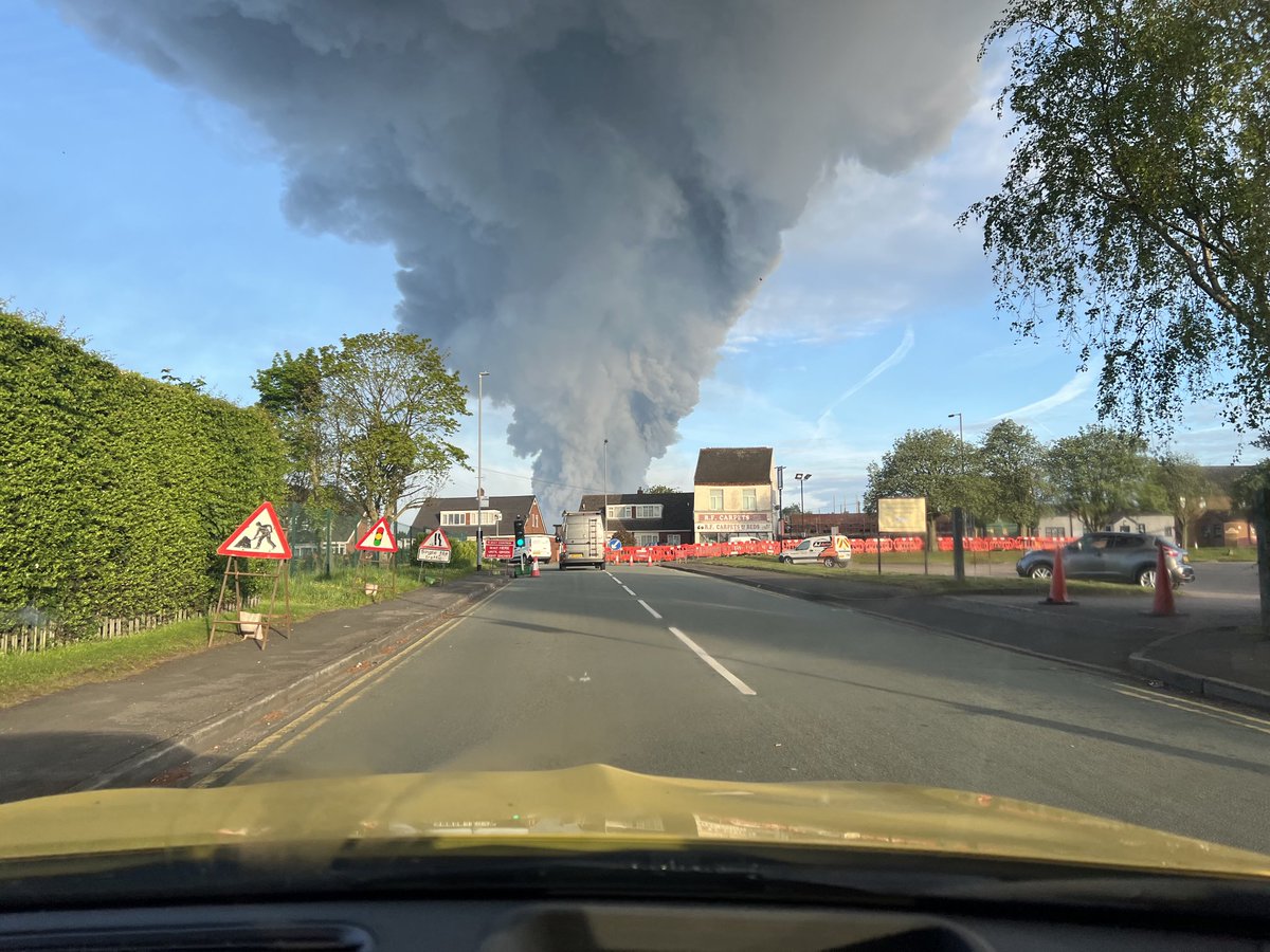 Massive fire in Cannock