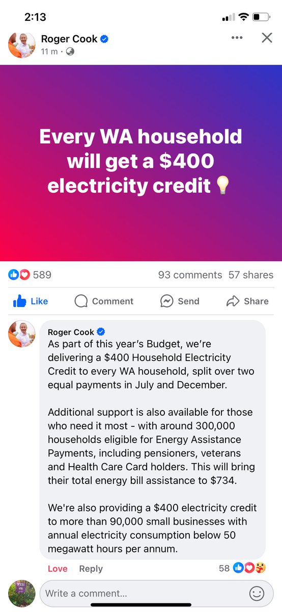 Thanks WA Labor !