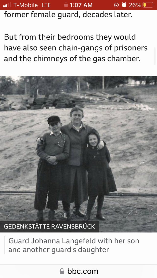 @motifenjoyer @still_oppressed For the same reason women (smiling - eating straw berries, cake) brought their families for visits while working @ concentration camps in Ravenbrück