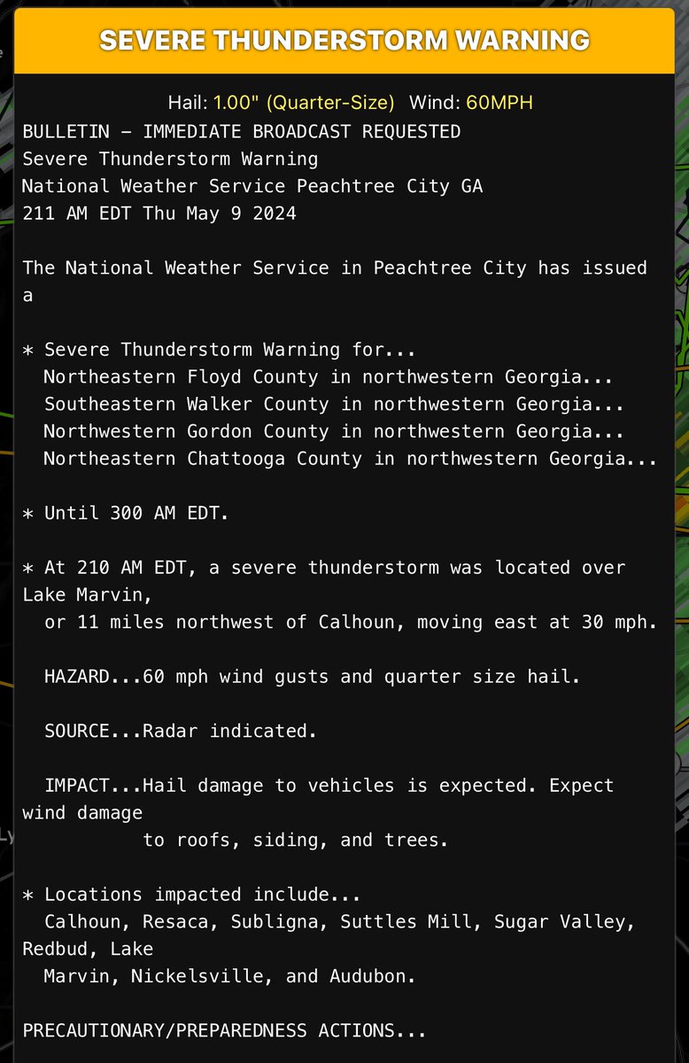 Severe Thunderstorm Warning ‼️ #gawx #chawx