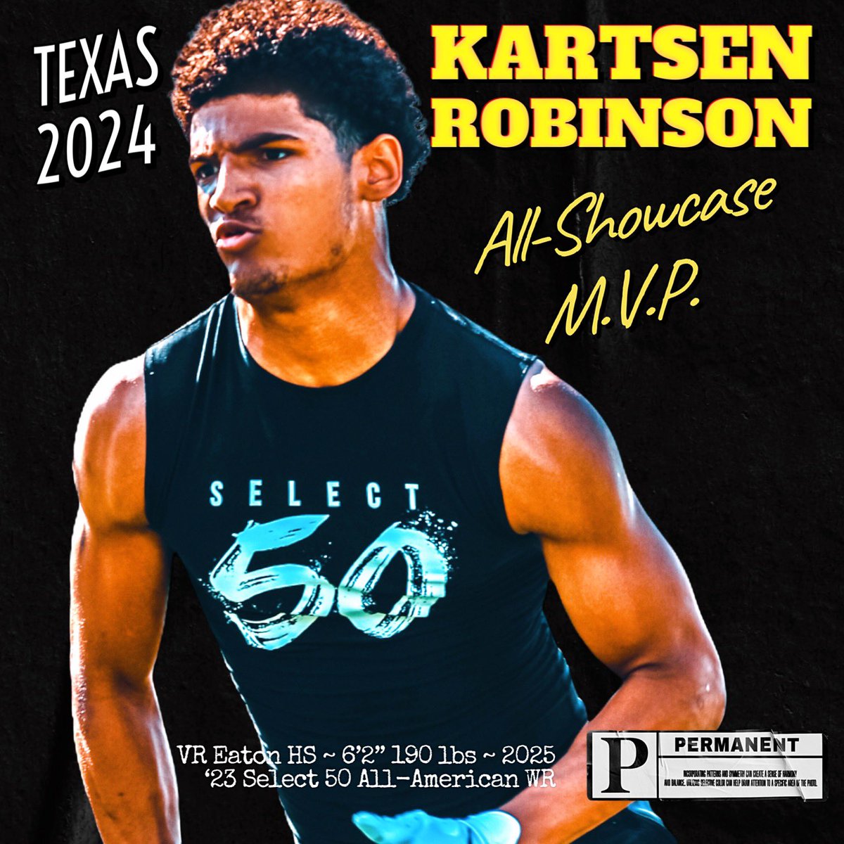 Select 50 Showcases (@select50sports) on Twitter photo Texas Select 50 was 🔥🔥 Congrats to All-Showcase MVP <a href="/KarstenRobinson/">Karsten Robinson🏈(kar)</a> <a href="/DukeFOOTBALL/">Duke Football</a> <a href="/UConnFootball/">UConn Football</a> <a href="/HokiesFB/">Virginia Tech Football</a> <a href="/UWFFootball/">UWF Football</a> <a href="/NDSUfootball/">NDSU Football</a> <a href="/UNTFootball/">#MeanGreenPride</a> <a href="/RFootball/">Rutgers Football 🪓</a> <a href="/UTSAFTBL/">UTSA Football 🏈</a> <a href="/unlvfootball/">UNLV Football</a> <a href="/TerpsFootball/">Maryland Football</a> <a href="/CycloneFB/">Iowa State Football</a> <a href="/PrepRedzoneTX/">Prep Redzone Texas</a> <a href="/dctf/">Dave Campbell's — TexasFootball.com</a> <a href="/Marchen44/">On Da Marc Sports🏈</a> <a href="/theraygun84/">Regan Creswell 🌵</a> @MarshallRivals Texas Select 50 was 🔥🔥 Congrats to All-Showcase MVP <a href="/KarstenRobinson/">Karsten Robinson🏈(kar)</a> <a href="/DukeFOOTBALL/">Duke Football</a> <a href="/UConnFootball/">UConn Football</a> <a href="/HokiesFB/">Virginia Tech Football</a> <a href="/UWFFootball/">UWF Football</a> <a href="/NDSUfootball/">NDSU Football</a> <a href="/UNTFootball/">#MeanGreenPride</a> <a href="/RFootball/">Rutgers Football 🪓</a> <a href="/UTSAFTBL/">UTSA Football 🏈</a> <a href="/unlvfootball/">UNLV Football</a> <a href="/TerpsFootball/">Maryland Football</a> <a href="/CycloneFB/">Iowa State Football</a> <a href="/PrepRedzoneTX/">Prep Redzone Texas</a> <a href="/dctf/">Dave Campbell's — TexasFootball.com</a> <a href="/Marchen44/">On Da Marc Sports🏈</a> <a href="/theraygun84/">Regan Creswell 🌵</a> @MarshallRivals