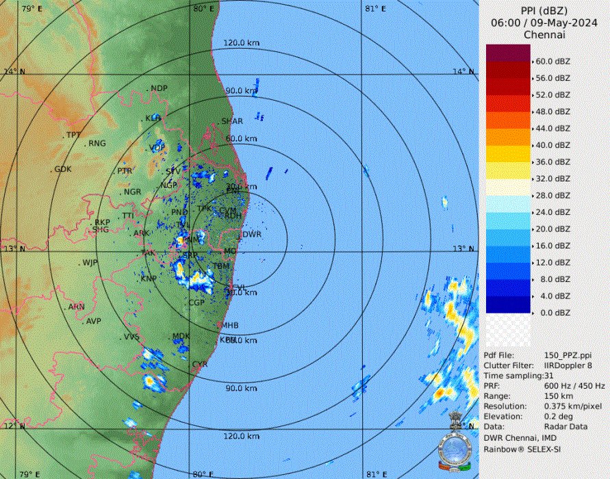 Pleasant weather to continue in most parts of #Tamilnadu including #Chennai thanks to our beloved easterlies

That also contributes to isolated showers in and around Chennai & KTC region during the course of next few days⛈️

#ChennaiRains #PreMonsoon