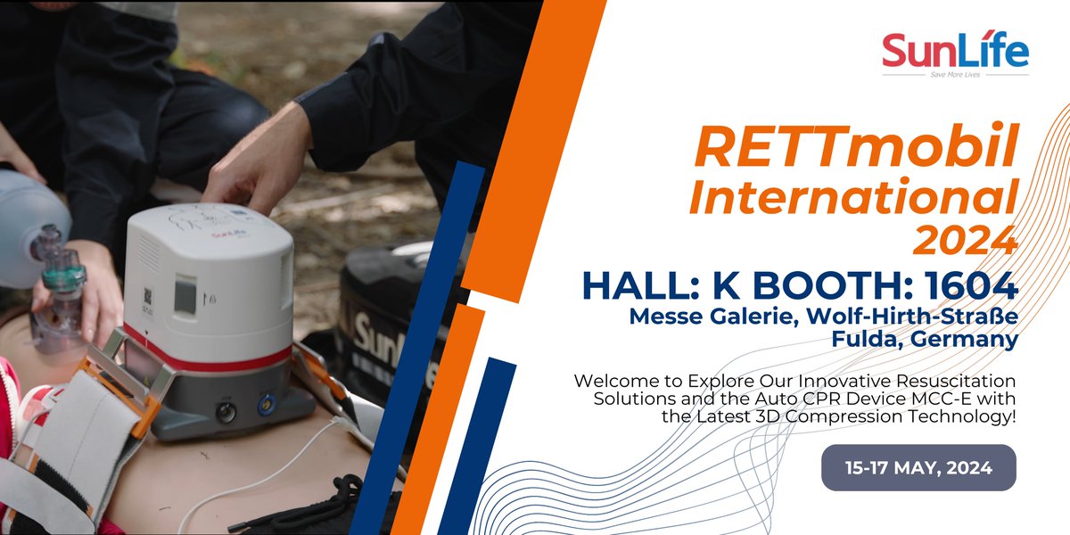 Meet us at the #RettMobil exhibition and explore the advanced resuscitation solutions!
#EMS #Rescue #emergency #medicaldevice #CPR #ambulance