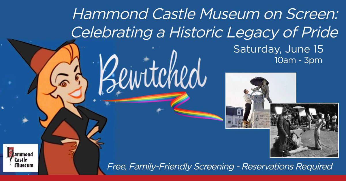 Per Hammond Castle Museum: “Join us in celebration of #PrideMonth for a brief family-friendly examination of the #Queerhistory of the popular ABC sitcom #Bewitched and its cast, including the 1991 coming out of actor #DickSargent and the pride activism of Sargent and the…1/🧵