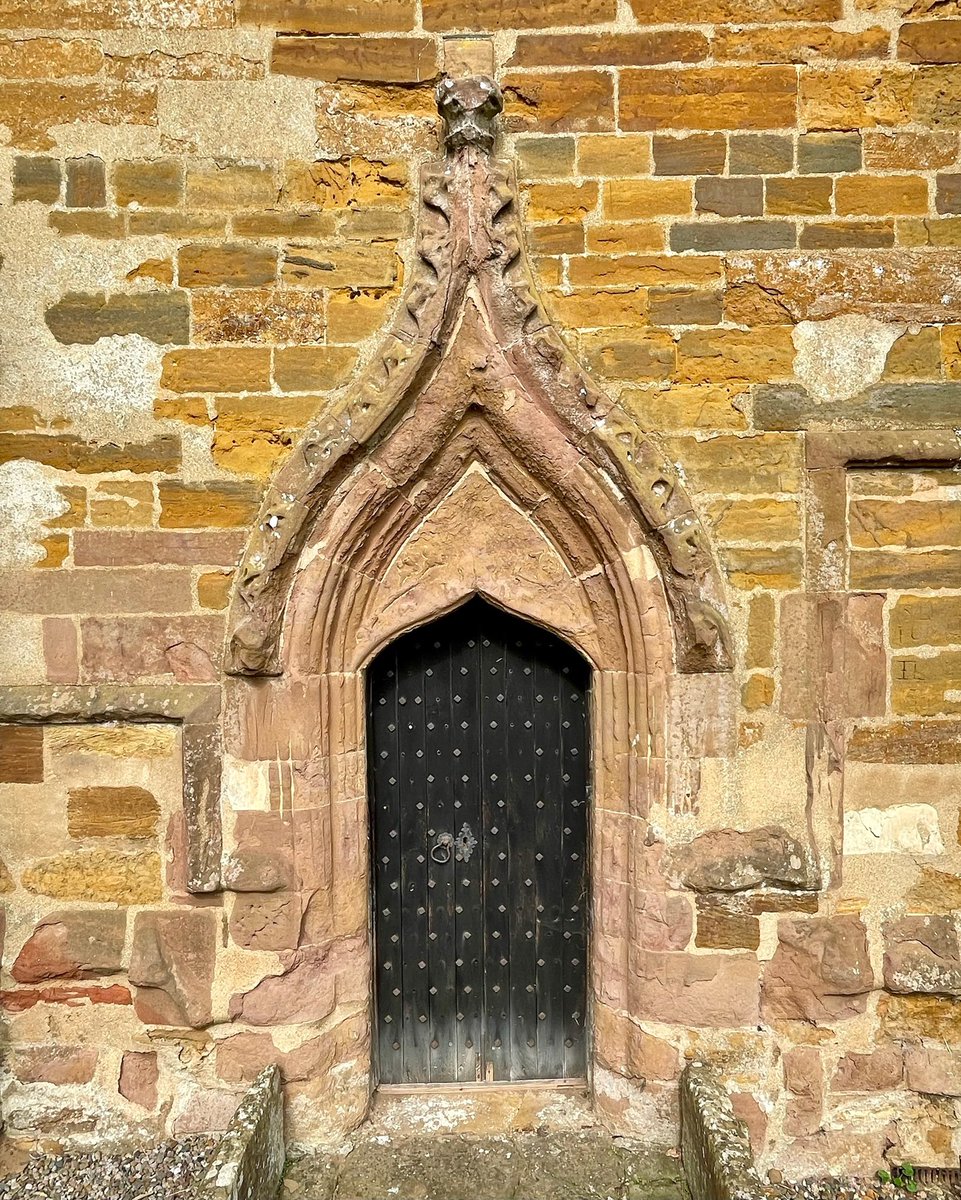 The medieval priest’s doorway at the Church of St. Margaret of Antioch at Crick in Northamptonshire. #AdoorableThursday 📸 My own.