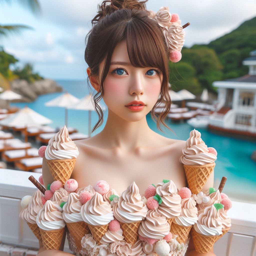 5月9日はアイスクリームの日です♪
コーンが沢山w

📖カクヨム kakuyomu.jp/works/16817139…

#アイスクリームの日 #AI美女リアル AIグラビア,AIモデル,AIイラスト,AI美女,AI美人,糸ツム,イトツム