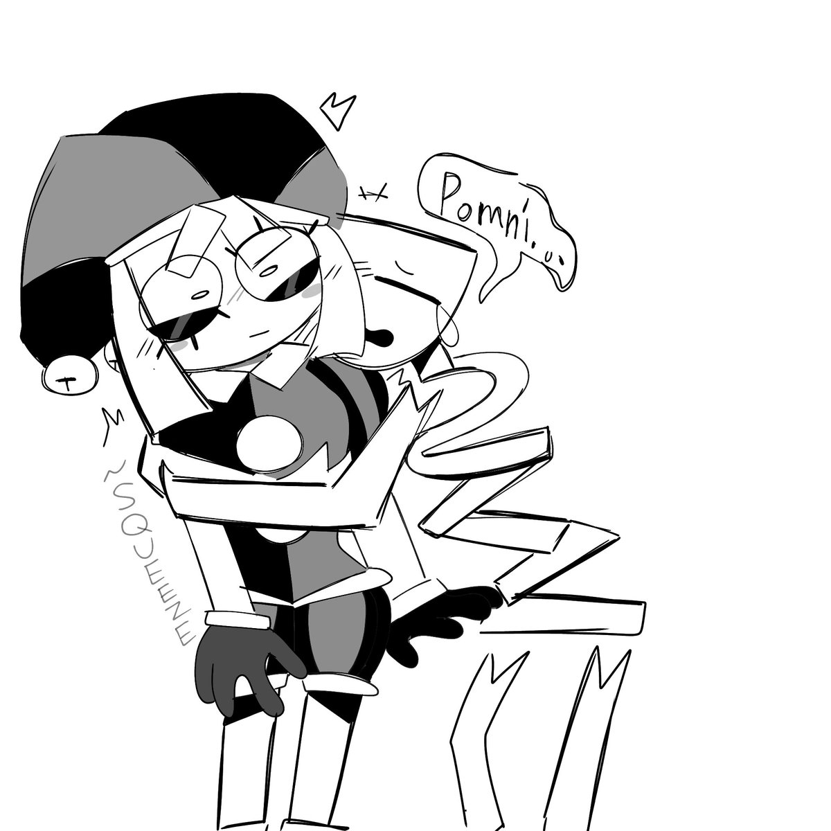 Tetotism's tweet photo. I haven't drawn them for decades hi,,, #TADC #Jesterribbon https://t.co/tXB1VF4k9G