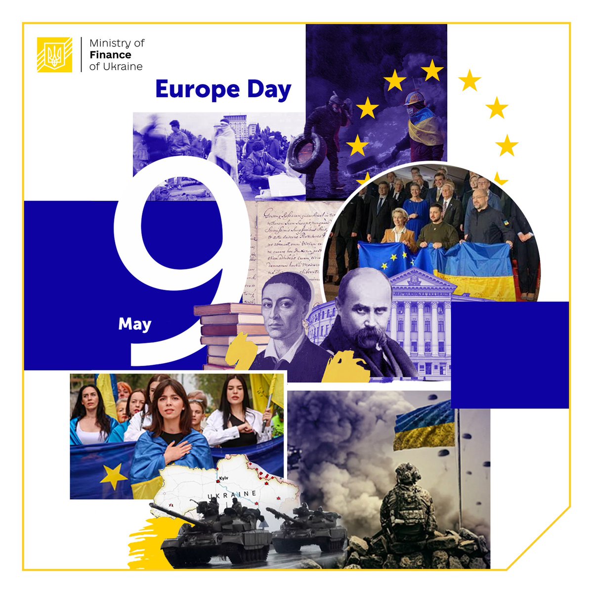 🇺🇦🇪🇺On May 9, we celebrate Europe Day alongside the entire European community. Despite a full-scale war, we persevere in reforming and fortifying our state, fueled by the conviction of Ukraine's ultimate prevail and the liberation of our territories from russian occupation.