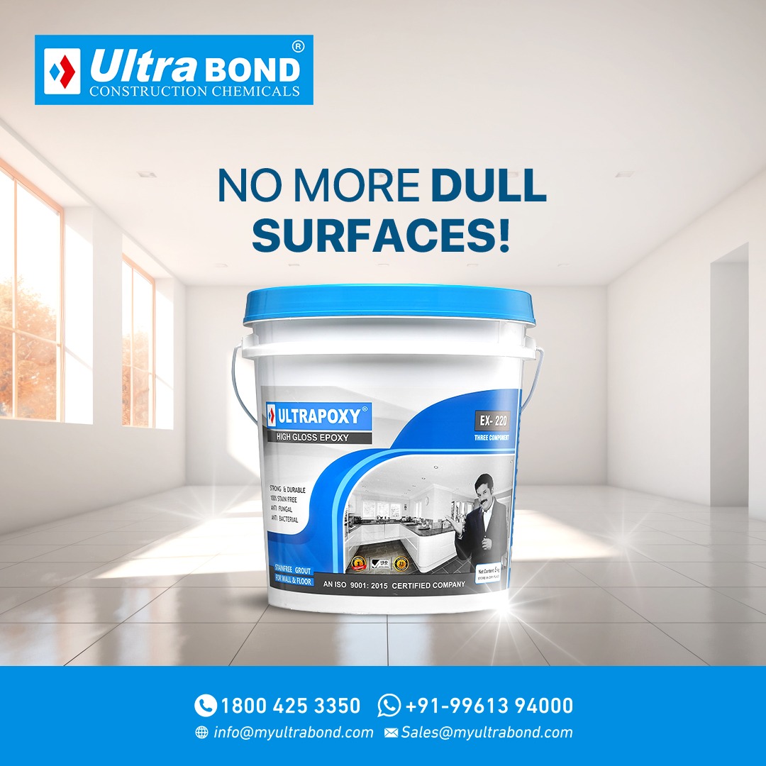 Achieve a stunning, mirror-like finish with Ultra Bond High Gloss Epoxy! This high-performance epoxy delivers exceptional durability and a dazzling shine, perfect for transforming surfaces.

#ultrabond #EX220 #epoxy #groutforwall  #groutforfloor