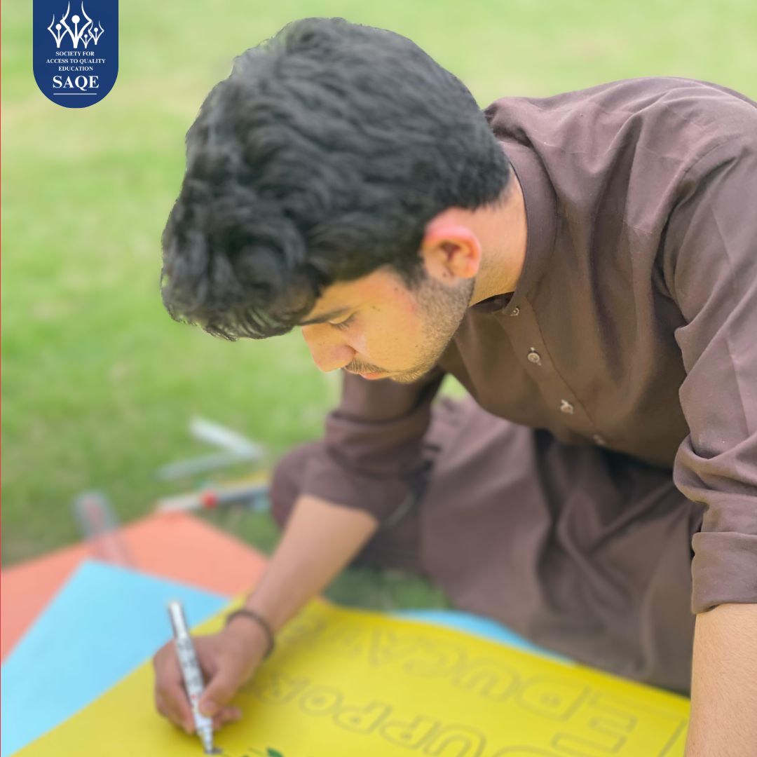 FOR A BETTER WORLD SUPPORT EDUCATORS!

GO PUBLIC FUND EDUCATION!

YOU CANNOT DENY THE IMPORTANCE OF EDUCATION!

-messages from youth on #GAWE2024

Zaryab, Ali & Javaid - our Youth Leaders organized a Poster Activity in NUML University to commemorate  #GAWE2024